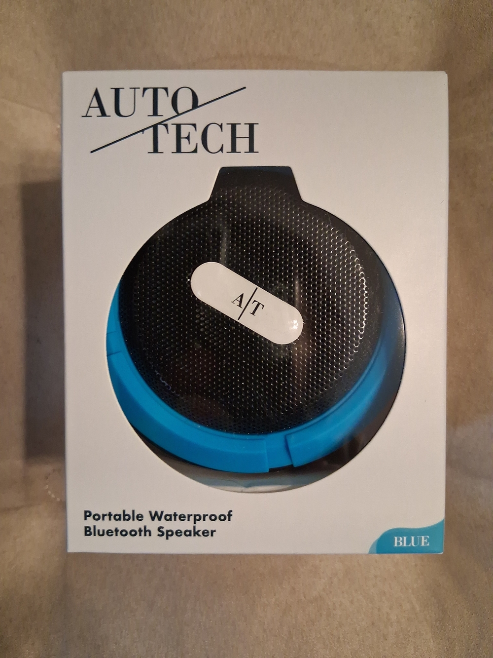 Auto Tech Portable Waterproof Bluetooth Speaker NIB 4X3.5 Inches